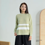 Contrast Striped Knitted Sweater