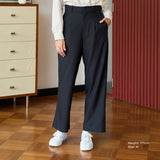 Straight-Leg Pleated Trousers