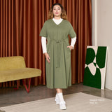 Front Tie Midi Dress