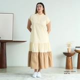 Colorblock Tiered Maxi Dress