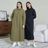 A-Line Maxi Shirt Dress