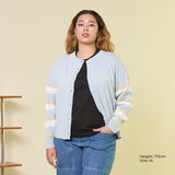 Striped Sleeve Cardigan