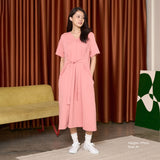 Front Tie Midi Dress