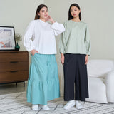 Pleated Sleeve Blouse