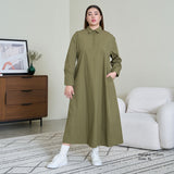 A-Line Maxi Shirt Dress