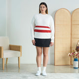 Contrast Striped Knitted Sweater