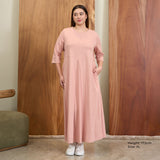 Pleated Front Maxi Dress