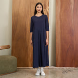 Pleated Front Maxi Dress