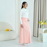 Textured Pleat Maxi Skirt