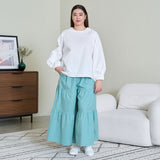 Pleated Sleeve Blouse