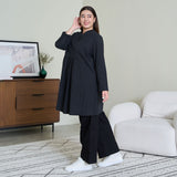 Relaxed V-Neck Midi Dress