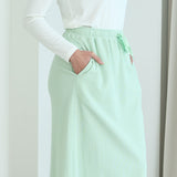 Waffle A-Line Maxi Skirt
