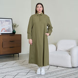 A-Line Maxi Shirt Dress