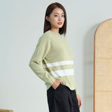 Contrast Striped Knitted Sweater