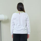 Contrast Collared Blouse