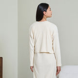 Ribbed Button-Up Cardigan