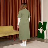Front Tie Midi Dress