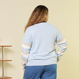 Striped Sleeve Cardigan
