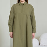 A-Line Maxi Shirt Dress