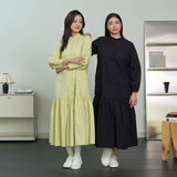Button-Up Gathered Maxi Dress