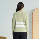 Contrast Striped Knitted Sweater