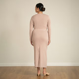 Ribbed Knit Midi Skirt