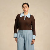 Ribbed Knit Cropped Sweater