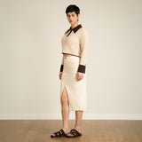 Front Slit Pencil Skirt