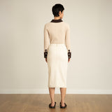 Front Slit Pencil Skirt