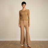 Asymmetry Knit Cut-Out Top