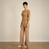 Asymmetry Knit Cut-Out Top
