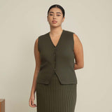 Buttoned Knit Waistcoat