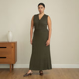 Knitted Flare Maxi Skirt