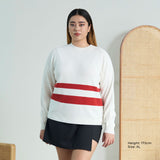 Contrast Striped Knitted Sweater