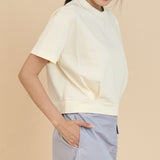 Basic Pleated T-Shirt