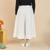 Elasticated Wide-Leg Culottes