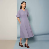 Contour Seam Midi Dress