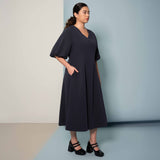 Contour Seam Midi Dress