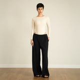 Boat Neck Long Sleeves Bodysuit