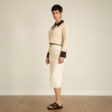 Ribbed Knit Cropped Sweater