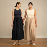 Fit & Flared Midaxi Dress