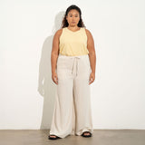 Linen Blend Palazzo Pants