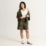 Longline Linen Blend Bermuda