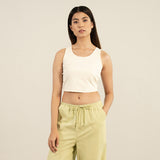 Basics Sleeveless Cropped Tank
