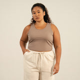 Basics Sleeveless Cropped Tank