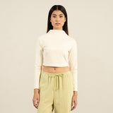 Basics Mock Neck Cropped Top