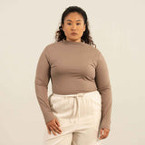Basics Mock Neck Cropped Top