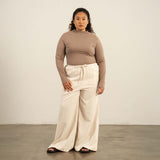 Basics Mock Neck Cropped Top