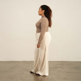 Basics Mock Neck Cropped Top