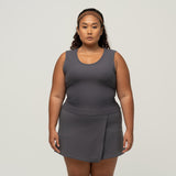 Back-Twist Ribbed Tank Top